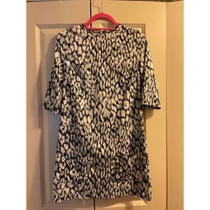 Banana Republic Watercolor Animal Shift Dress 0